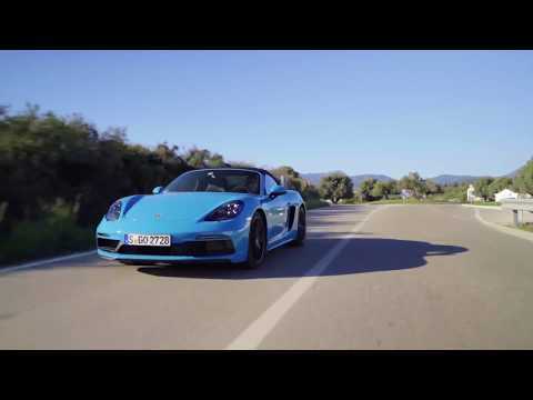Porsche 718 Boxster GTS Driving Video in Miami Blue