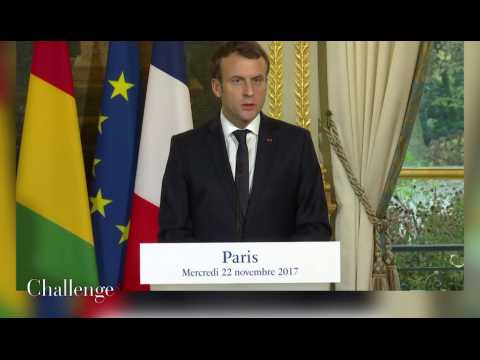 Esclavage en Libye: Macron parle de "crime contre l'Humanité"