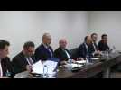 Syria government delegation holds talks with de Mistura