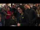 Catalonia: pro-independence candidate Rovira casts her vote - Label : AFPTV - First images - Category : News