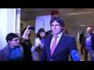 Carles Puigdemont following Catalan elections from Brussels - Label : AFPTV - First images - Category : News