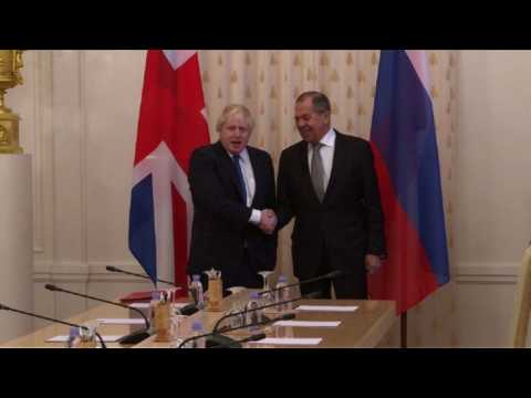 Boris Johnson meets with Russian counterpart in Moscow