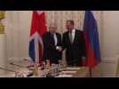 Boris Johnson meets with Russian counterpart in Moscow - Label : AFPTV - First images - Category : News