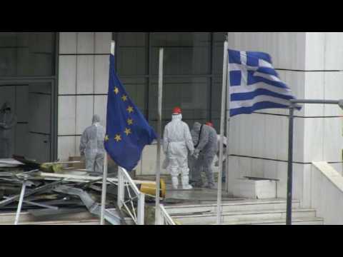 Bomb explodes outside Greek court, no casualties