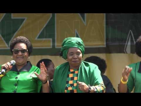 Zuma ex-wife calls for calm in push for ANC top job