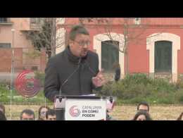 Domènech dice que constitucionalistas sólo apuestan por la "represión"