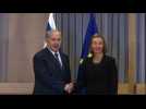 Mogherini meets Netanyahu for talks in Brussels