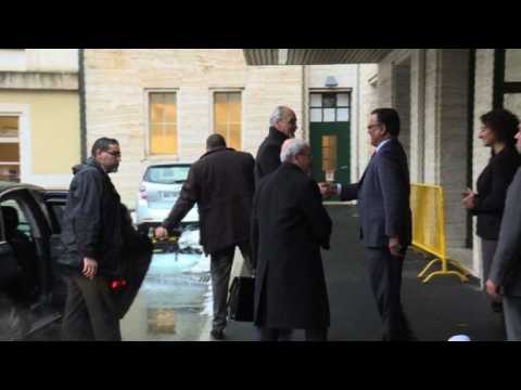 Syrian government delegation arrives at the UN for peace talks