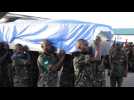 Bodies of 14 UN peacekeepers flown to Tanzania - Label : AFPTV - First images - Category : News