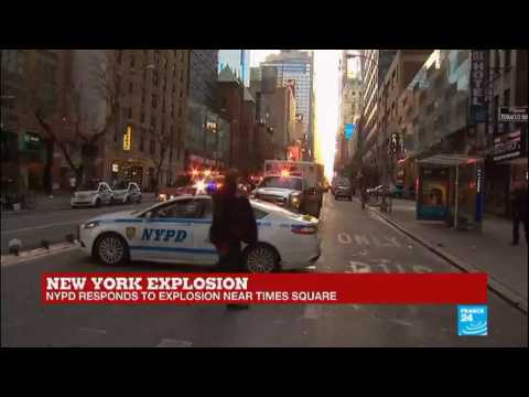 US - NYPD responds to explosion near Times Square, one person injured, one in custody