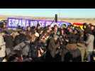 Demo held outside prison holding Catalan indepence leader - Label : AFPTV - First images - Category : News