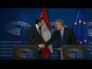 Austria's Kurz meets with EU Parliament chief Tajani - Label : AFPTV - First images - Category : News