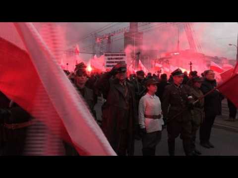 Thousands of nationalists march in Warsaw for Independence Day