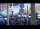 Police clash with protesters as far-right AfD meets in Hanover
