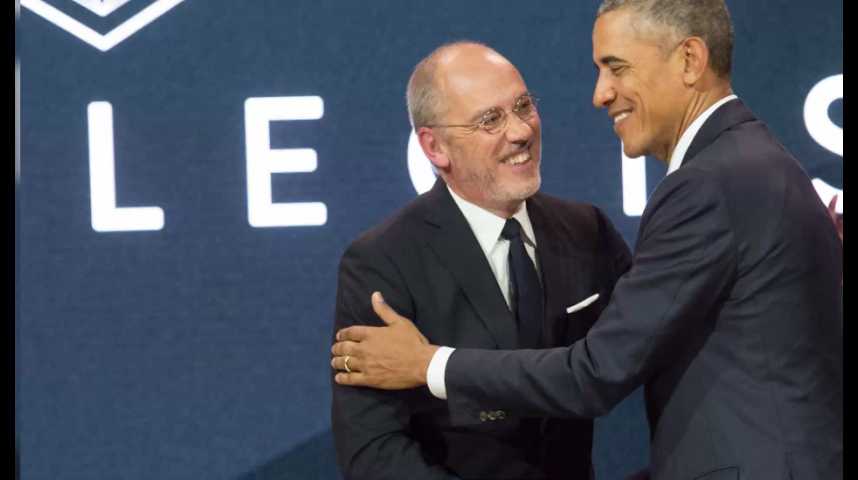 Illustration pour la vidéo Le bon coup de com' du PDG d'Orange avec Barack Obama