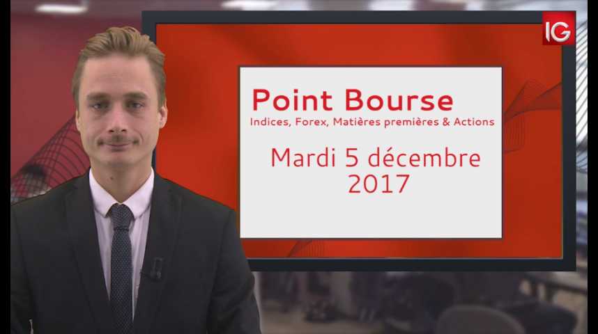 Illustration pour la vidéo Point Bourse IG du 05.12.2017