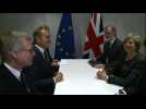 Gothenburg: meeting May/Tusk on the side of the EU summit - Label : AFPTV - First images - Category : News