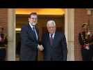 Rajoy greets Abbas at Moncloa Palace in Madrid - Label : AFPTV - First images - Category : News
