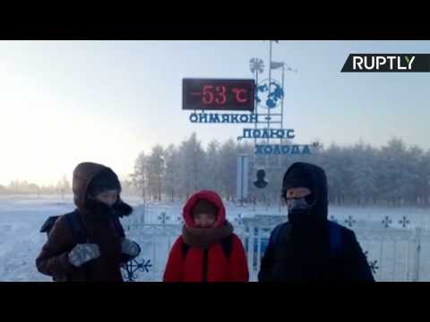 Too Cool for School? Russian Students Brave Minus 67 Degree Deep Freeze