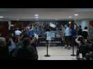 Gremio players interrupt presser after winning Copa Libertadores - Label : AFPTV - First images - Category : Sport