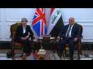 Britain's May on surprise visit to Baghdad, meets with PM