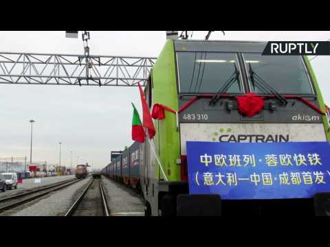 First Direct Italian Cargo Train to China Departs from Mortara