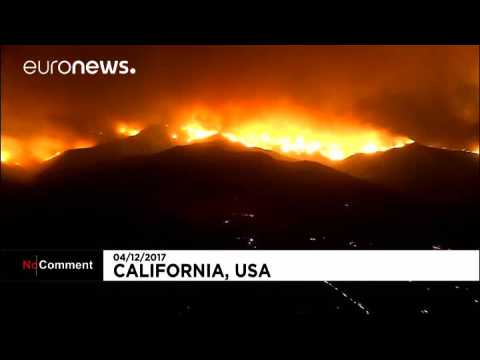 California wildfire: thousands evacuated from Ventura County