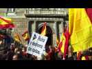Pro-unity demonstrators gather in Barcelona on Constitution Day