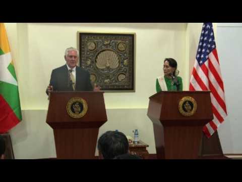 Myanmar sanctions 'not advisable' at this time: Tillerson