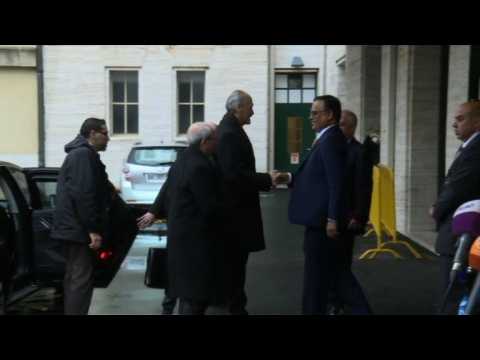 Syrian government delegation arrives at UN for peace talks