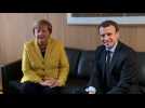 Merkel and Macron hold bilateral at EU summit