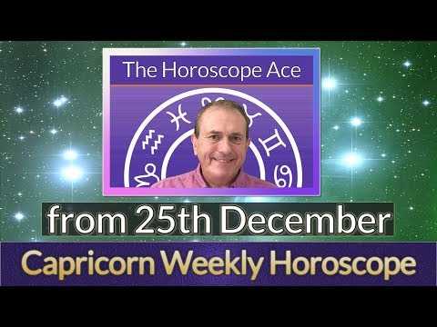 Capricorn Weekly Horoscope from 25th December 2017 - 1st January 2018