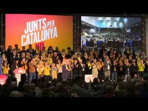 Junts per Catalunya rally in Barcelona ahead of vote