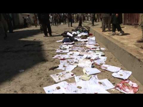 Suicide attack hits voter registration centre in Kabul