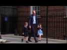 Prince William picks up George and Charlotte to meet newborn