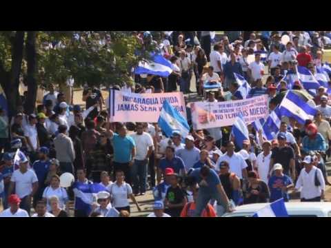 Hundreds protest in Nicaragua against Ortega's government