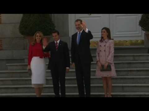 King Felipe IV of Spain meets Mexican President Pena Nieto