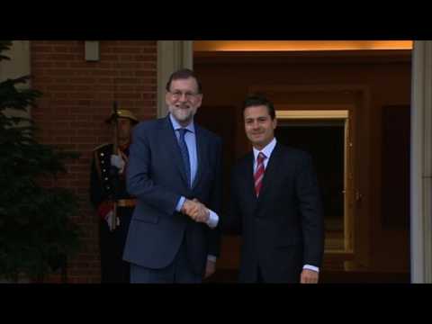 Spain's PM Rajoy meets with Mexican President Nieto in Madrid