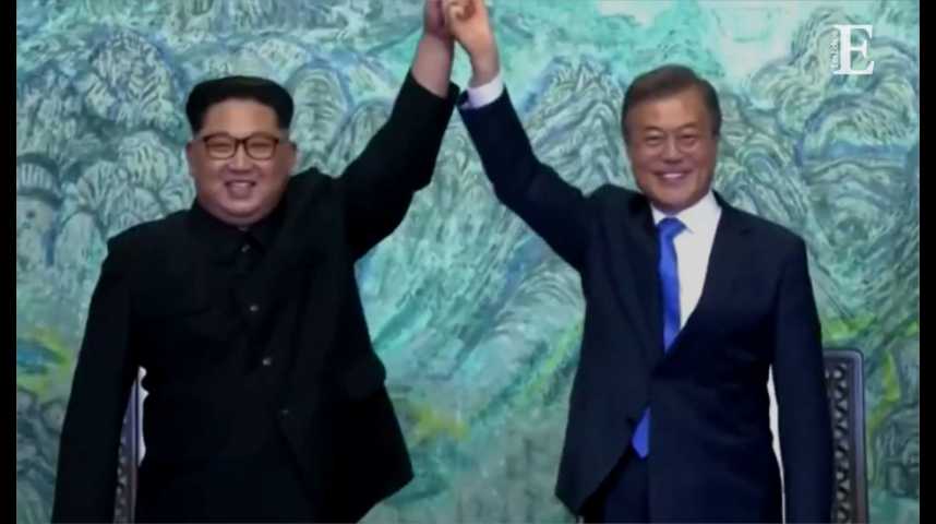 Illustration pour la vidéo Dénucléarisation, paix…  Les annonces des deux Corées