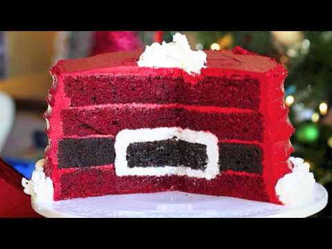 Santa’s Belt Surprise Inside Cake