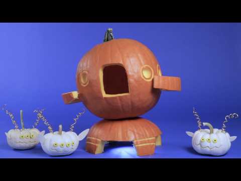 DIY Spaceship Pumpkin