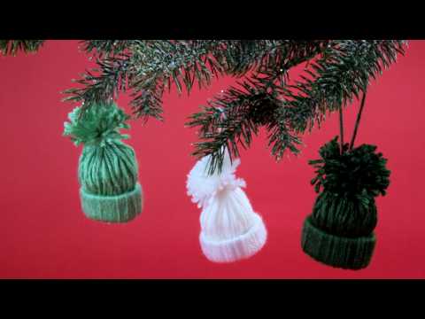 How to Make Knit Hat Ornaments