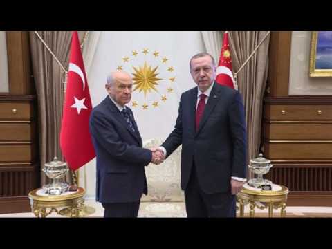 Erdogan meets Turkey nationalist chief over snap poll call