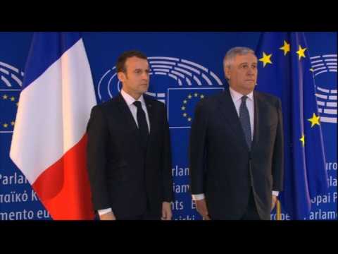 Macron in Strasbourg for speech on EU reforms