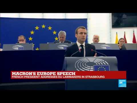 REPLAY - French president Emmanuel Macron addresses EU lawmakers