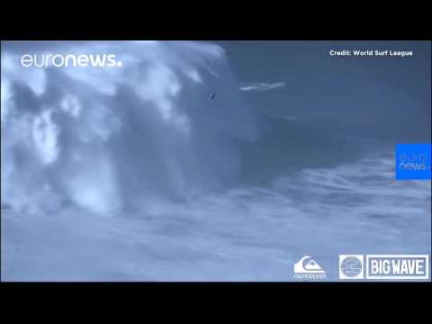 Watch: Brazilian 'breaks world record' for biggest wave surfed