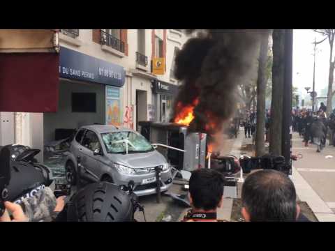Heurts violents à Paris lors de la manif' du 1er mai