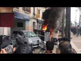 Heurts violents à Paris lors de la manif' du 1er mai