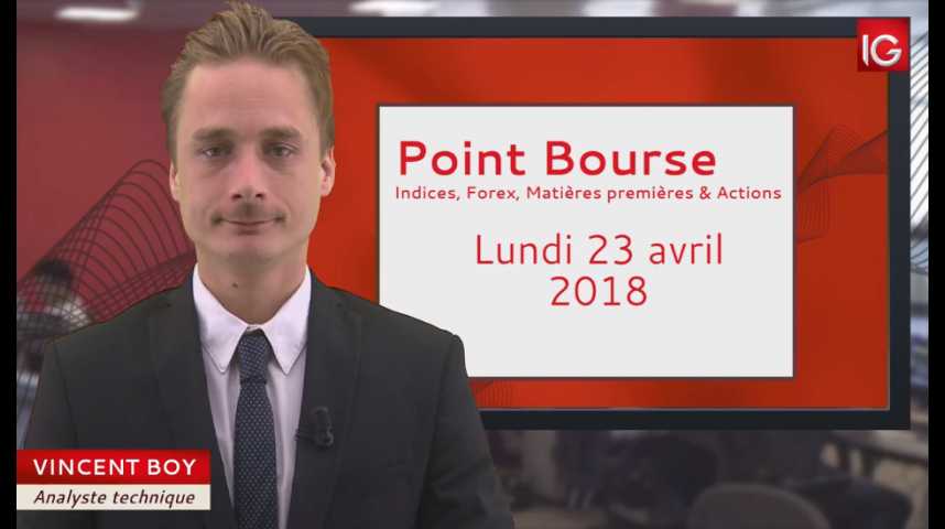 Illustration pour la vidéo Point Bourse du 23/04/2018