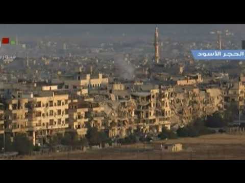 Syria regime strikes and shelling target IS group in Damascus(2)
